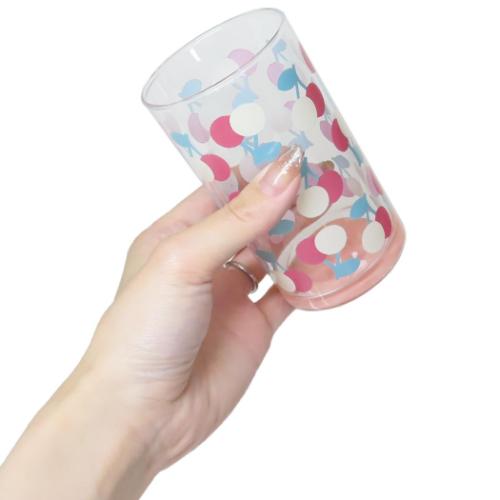 ミッフィー ガラスコップ タンブラー ピンク MIFFY FRUITS ディックブルーナ 絵本キャラクター グッズ