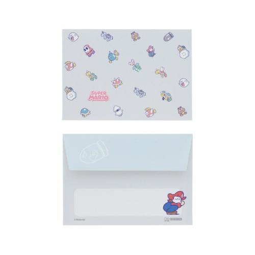 スーパーマリオ 手渡し手紙セット ミニレターセット 敵 キャラクター グッズ メール便可