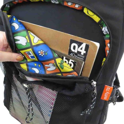 ミッフィーxOUTDOOR リュック デイパック 70th ナインチェ柄 ディックブルーナ 絵本キャラクター グッズ