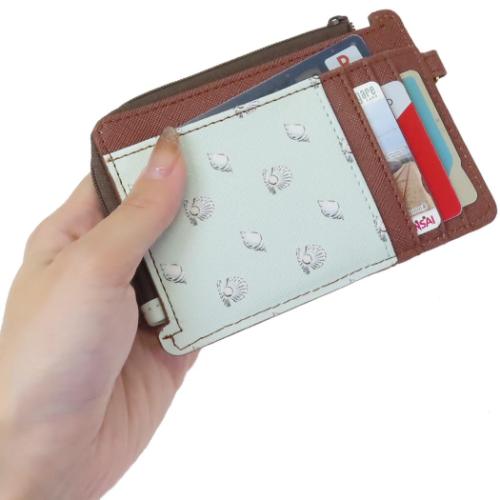 リトルマーメイド パス＆コイン＆カードケース フラグメントケース アリエル 水彩タッチ柄 ディズニープリンセス メール便可