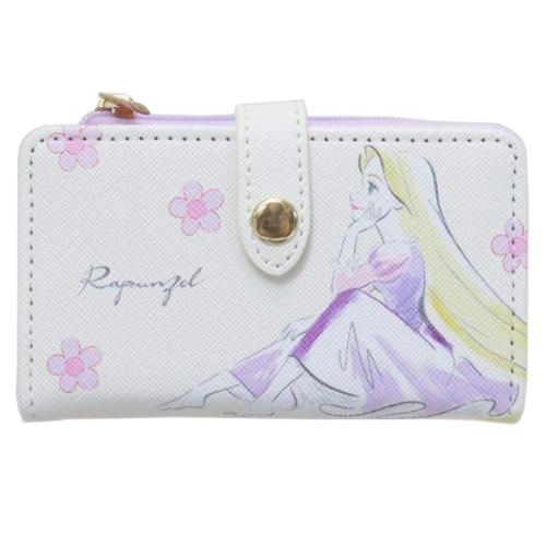 塔の上のラプンツェル キーケース ファスナーポーチ付き 鍵入れ 水彩タッチ柄 ディズニープリンセス キャラクター グッズ メール便可