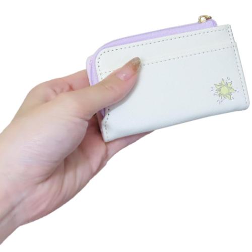 塔の上のラプンツェル キーケース ファスナーポーチ付き 鍵入れ 水彩タッチ柄 ディズニープリンセス キャラクター グッズ メール便可