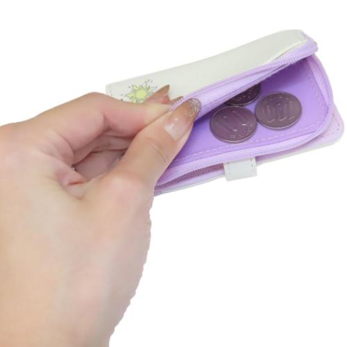 塔の上のラプンツェル キーケース ファスナーポーチ付き 鍵入れ 水彩タッチ柄 ディズニープリンセス キャラクター グッズ メール便可