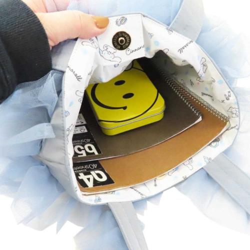 シナモロール トートバッグ チュールトートバッグ サンリオ キャラクター グッズ