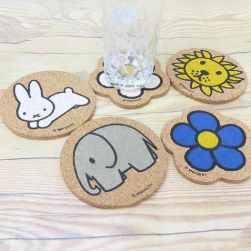 ミッフィー テーブルウェア ダイカットコースター ぞう ディックブルーナ 絵本キャラクター グッズ メール便可