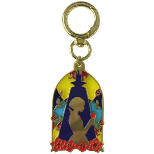 白雪姫 キーリング ステンドグラス風キーホルダー 実写 ディズニープリンセス キャラクター グッズ メール便可