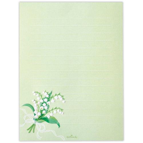 便箋 レターパッド スズランブーケ おしゃれ グッズ メール便可