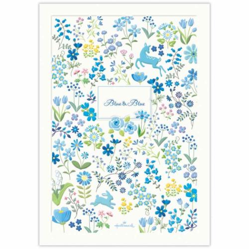 便箋 レターパッド ブルー&ブルー おしゃれ グッズ メール便可