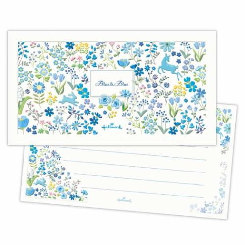 便箋 一筆箋 ブルー＆ブルー おしゃれ グッズ メール便可