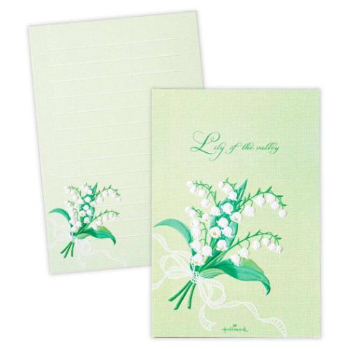 便箋 ハガキ箋 スズランブーケ おしゃれ グッズ メール便可