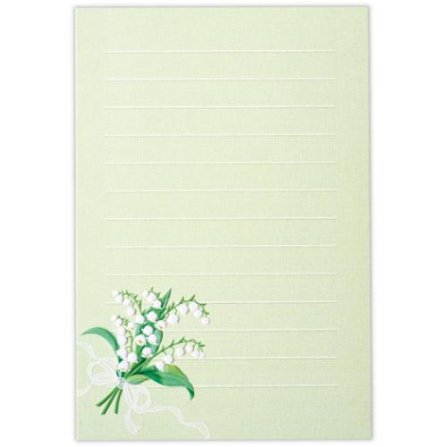 便箋 ハガキ箋 スズランブーケ おしゃれ グッズ メール便可