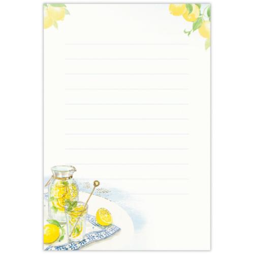 便箋 ハガキ箋 シーサイドレモン おしゃれ グッズ メール便可