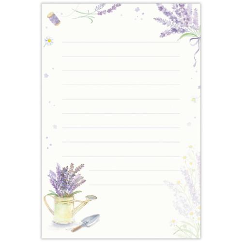 便箋 ハガキ箋 ラベンダーガーデン おしゃれ グッズ メール便可