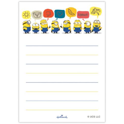 ミニオンズ 手紙セット ミニレターセット MNミニオン ユニバーサル映画 キャラクター グッズ メール便可