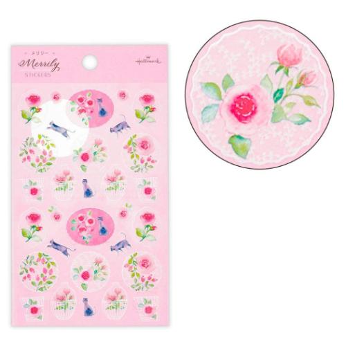 Merrily メリリー シールシート シール シールMRピンク かわいい グッズ メール便可