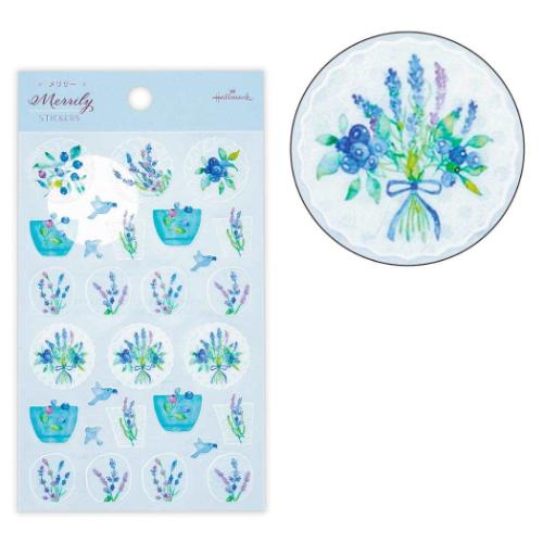 Merrily メリリー シールシート シール シールMRブルー かわいい グッズ メール便可