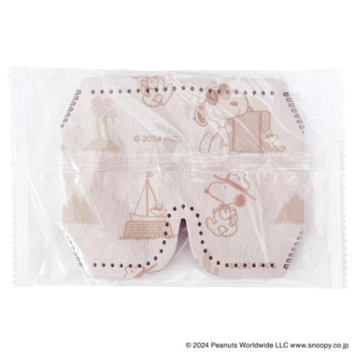 スヌーピー 旅行用品 3D不織布アイマスク 5枚入り ピーナッツ キャラクター グッズ メール便可