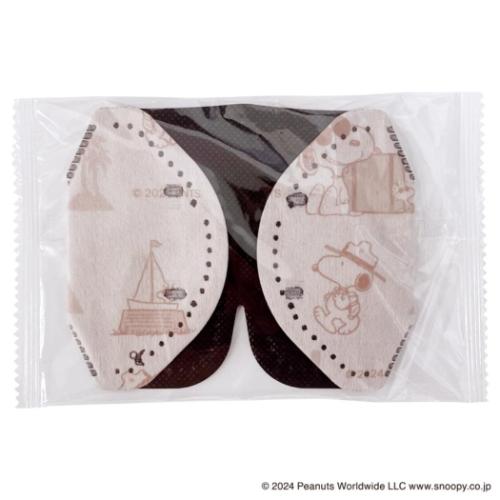 スヌーピー 旅行用品 3D不織布アイマスク 5枚入り ピーナッツ キャラクター グッズ メール便可