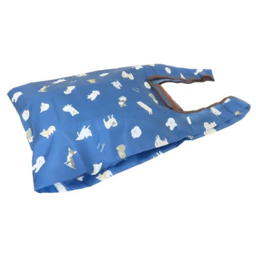 ショッピングバッグ KURUTTOエコバッグ カラビナ付き わんだらけNV いぬ コンパクト グッズ