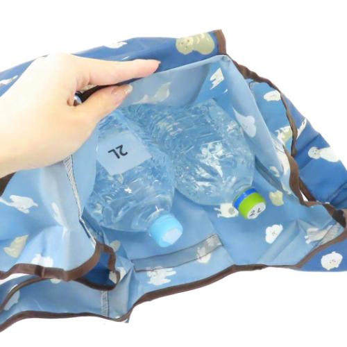 ショッピングバッグ KURUTTOエコバッグ カラビナ付き わんだらけNV いぬ コンパクト グッズ