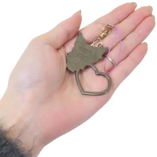 クロミ スマホアクセ リングチャーム ピンクブラックパーティ サンリオ キャラクター グッズ メール便可