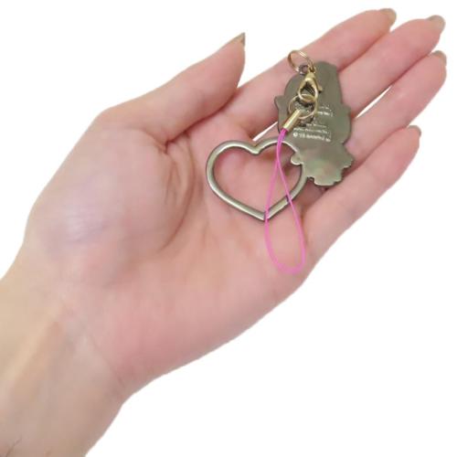 マイメロディ スマホアクセ リングチャーム ピンクブラックパーティ サンリオ キャラクター グッズ メール便可