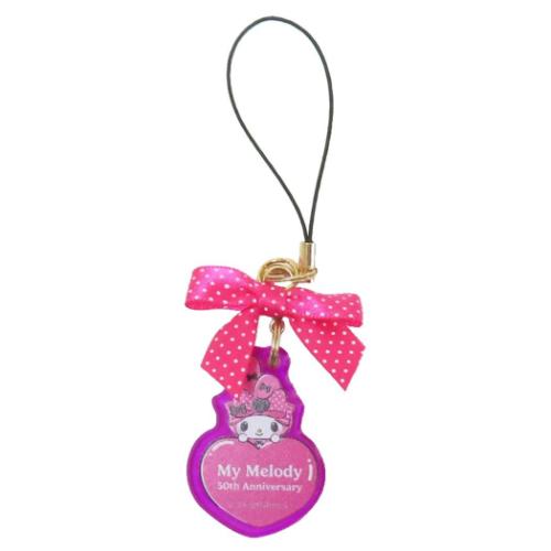 マイメロディ ストラップ モバイルアクリルストラップ ピンクブラックパーティ サンリオ キャラクター グッズ メール便可