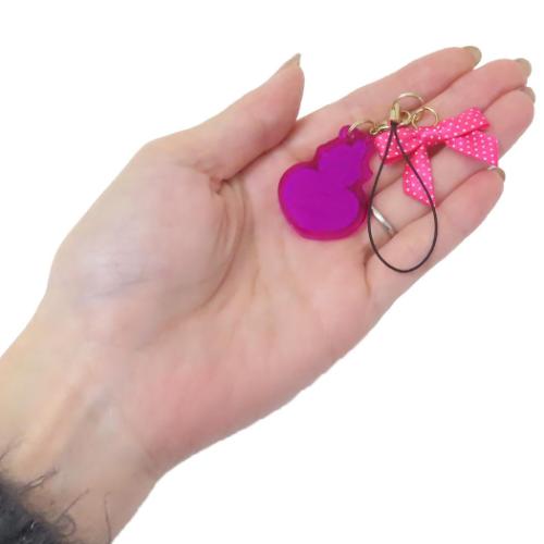 マイメロディ ストラップ モバイルアクリルストラップ ピンクブラックパーティ サンリオ キャラクター グッズ メール便可