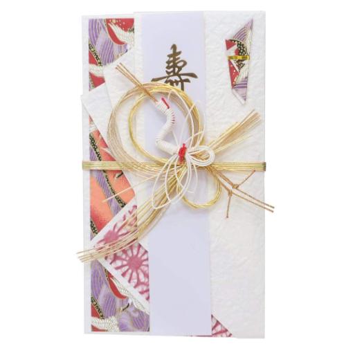 祝儀袋 金封 1枚入 金寿 結婚 御祝 無地 短冊付き グッズ メール便可