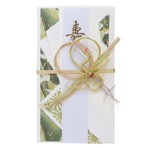 祝儀袋 金封 1枚入 金寿 結婚 御祝 無地 短冊付き グッズ メール便可