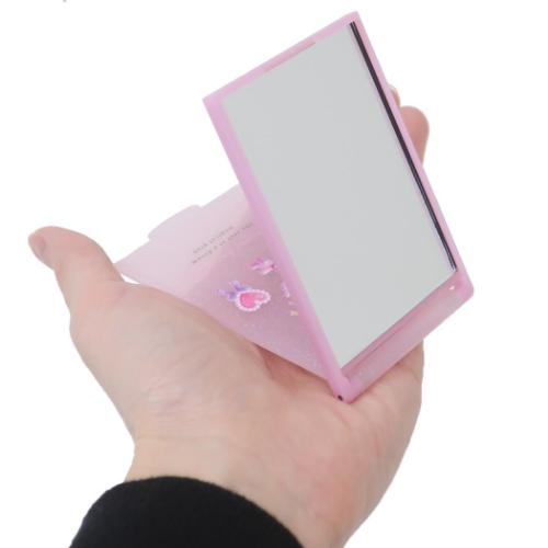 エクランウルー 手鏡 ストーン付きカードミラーS MAGICAL PINK かわいい グッズ メール便可