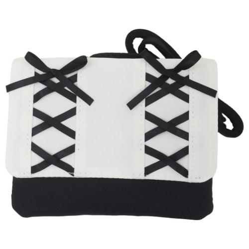 クリップポケット 横長どこでもポッケ あみあげリボン キッズポシェット グッズ メール便可