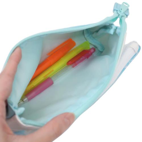 スヌーピー ペンポーチ サンカクフラップペンケース 波にぷかぷか ピーナッツ キャラクター グッズ