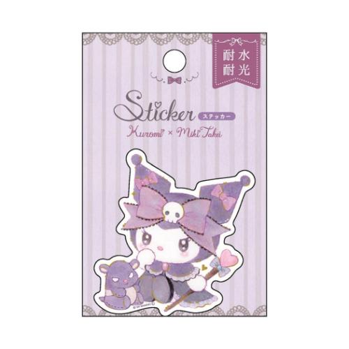 サンリオキャラクターズxたけいみき ダイカットシール ステッカー クロミ ダークフェミニン サンリオ キャラクター グッズ メール便可