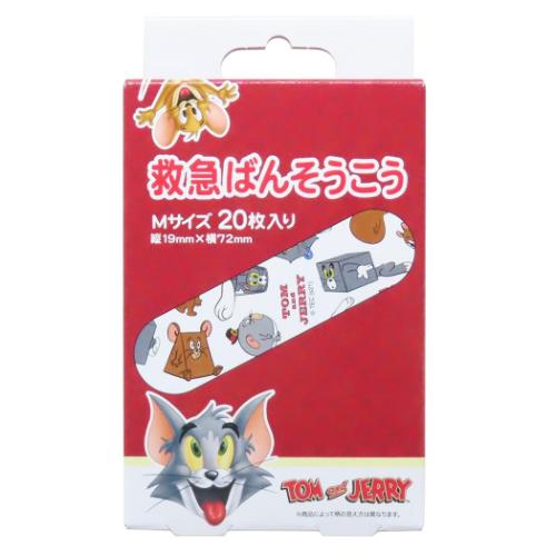 トムとジェリー 絆創膏 救急ばんそうこう Mサイズ 20枚入り ワーナーブラザース キャラクター グッズ メール便可