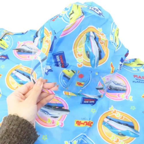 プラレール 子供用 レインウェア キッズレインポンチョ 90cm 23 鉄道 キャラクター グッズ メール便可