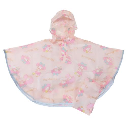 マイメロディ 子供用 レインウェア キッズレインポンチョ 90cm サンリオ キャラクター グッズ メール便可