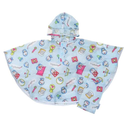 アイムドラえもん 子供用 レインウェア キッズレインポンチョ 90cm ラインデザイン サンリオ アニメキャラクター グッズ メール便可