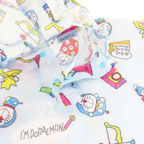 アイムドラえもん 子供用 レインウェア キッズレインポンチョ 90cm ラインデザイン サンリオ アニメキャラクター グッズ メール便可