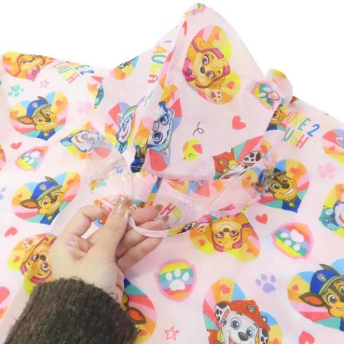 パウパトロール 子供用 レインウェア キッズレインポンチョ 90cm レスキュー アニメキャラクター グッズ メール便可