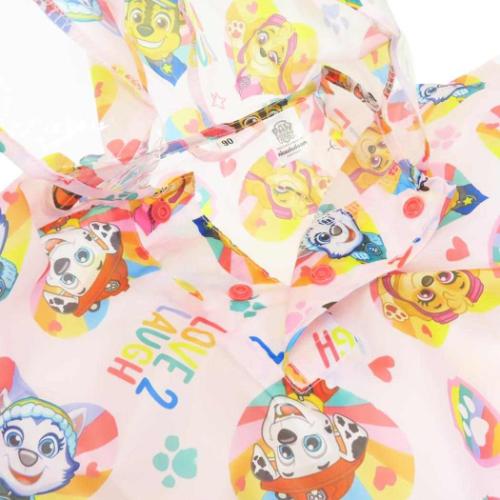 パウパトロール 子供用 レインウェア キッズレインポンチョ 90cm レスキュー アニメキャラクター グッズ メール便可