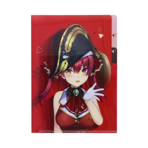 ホロライブプロダクション ポケットファイル クリアファイルA5 3P 宝鐘マリン アニメキャラクター グッズ メール便可