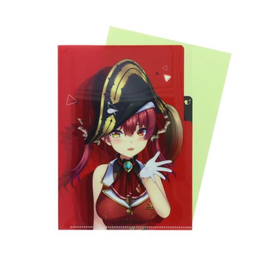 ホロライブプロダクション ポケットファイル クリアファイルA5 3P 宝鐘マリン アニメキャラクター グッズ メール便可