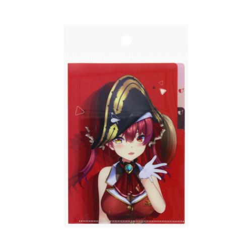 ホロライブプロダクション ポケットファイル クリアファイルA5 3P 宝鐘マリン アニメキャラクター グッズ メール便可