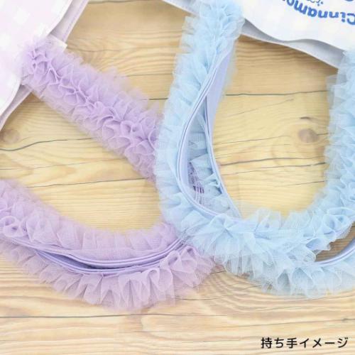 シナモロール こぎみゅんxDOLLY MIX トートバッグ フリルハンドルトートバッグ BL サンリオ キャラクター グッズ