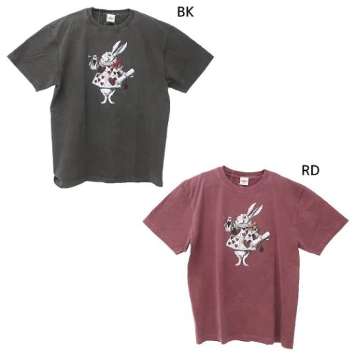 マクミランアリス Tシャツ T-SHIRTS ピグメントTシャツ 白うさぎ キャラクター グッズ メール便可