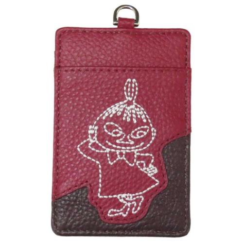 ムーミン 定期入れ 本革パスケース リトルミイ 北欧 キャラクター グッズ メール便可