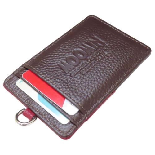 ムーミン 定期入れ 本革パスケース リトルミイ 北欧 キャラクター グッズ メール便可