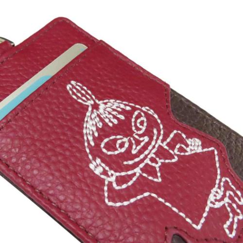 ムーミン 定期入れ 本革パスケース リトルミイ 北欧 キャラクター グッズ メール便可