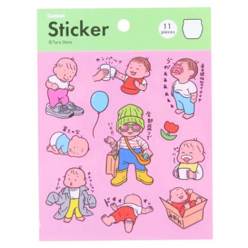 おおのたろう シールシート 透明シール ファション 防水 UV加工 グッズ メール便可